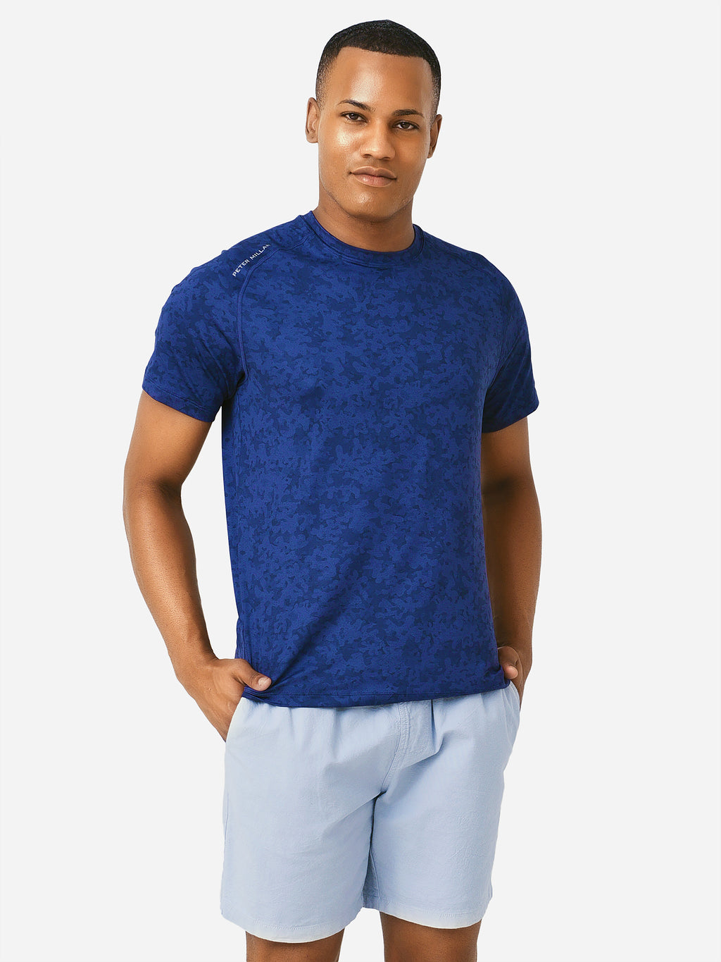 Peter Millar Active Men's Aurora Performance T-Shirt - Saint Bernard