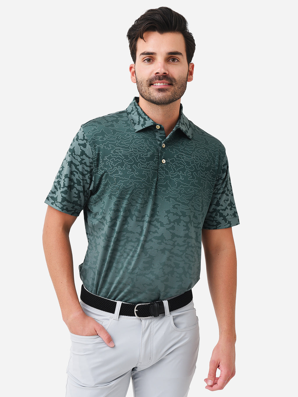 Peter Millar Crown Sport Men's Sail Performance Jersey Polo - Saint Bernard
