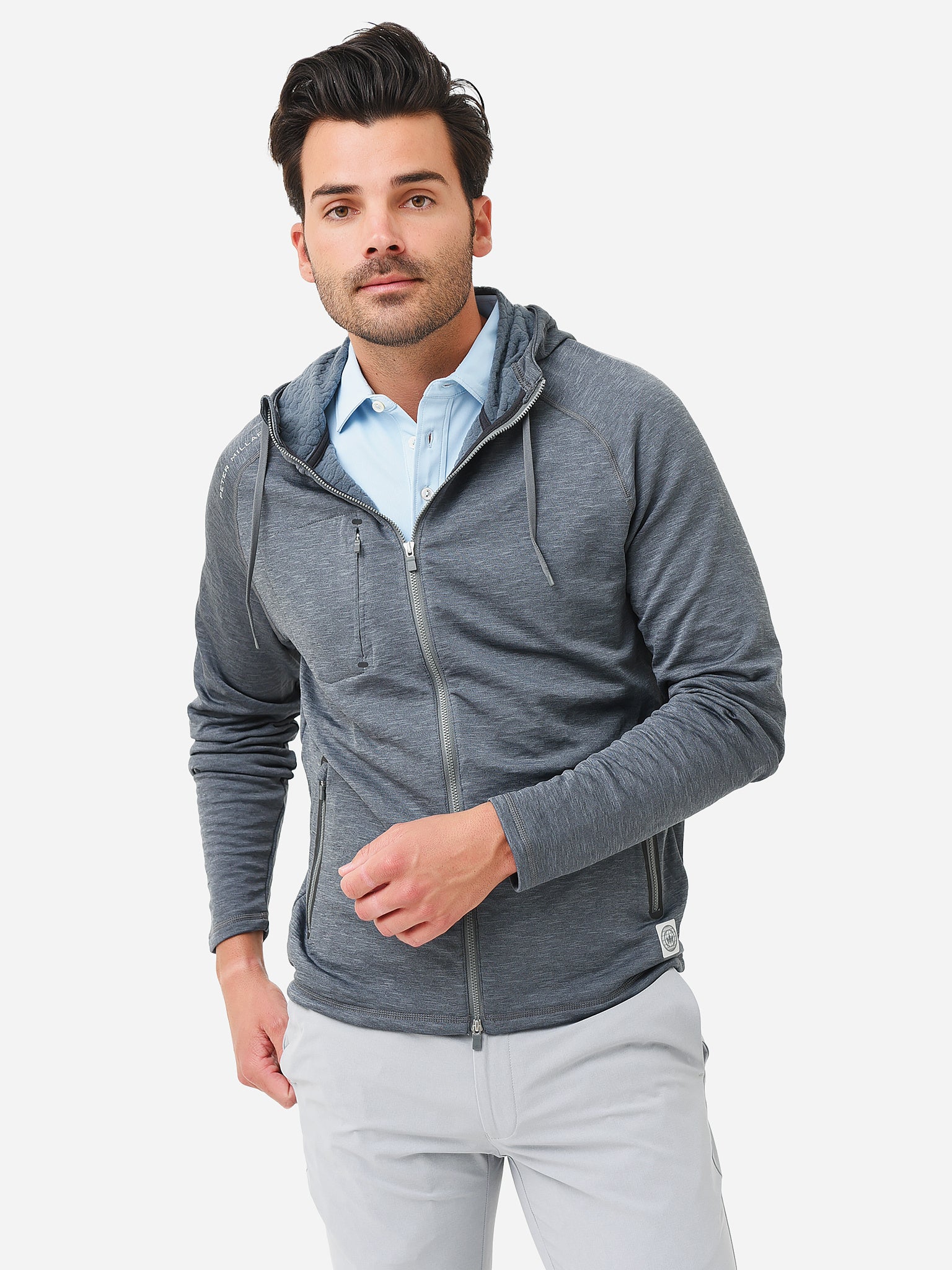 Peter Millar Active Men's Eclipse Performance Hoodie - Saint Bernard