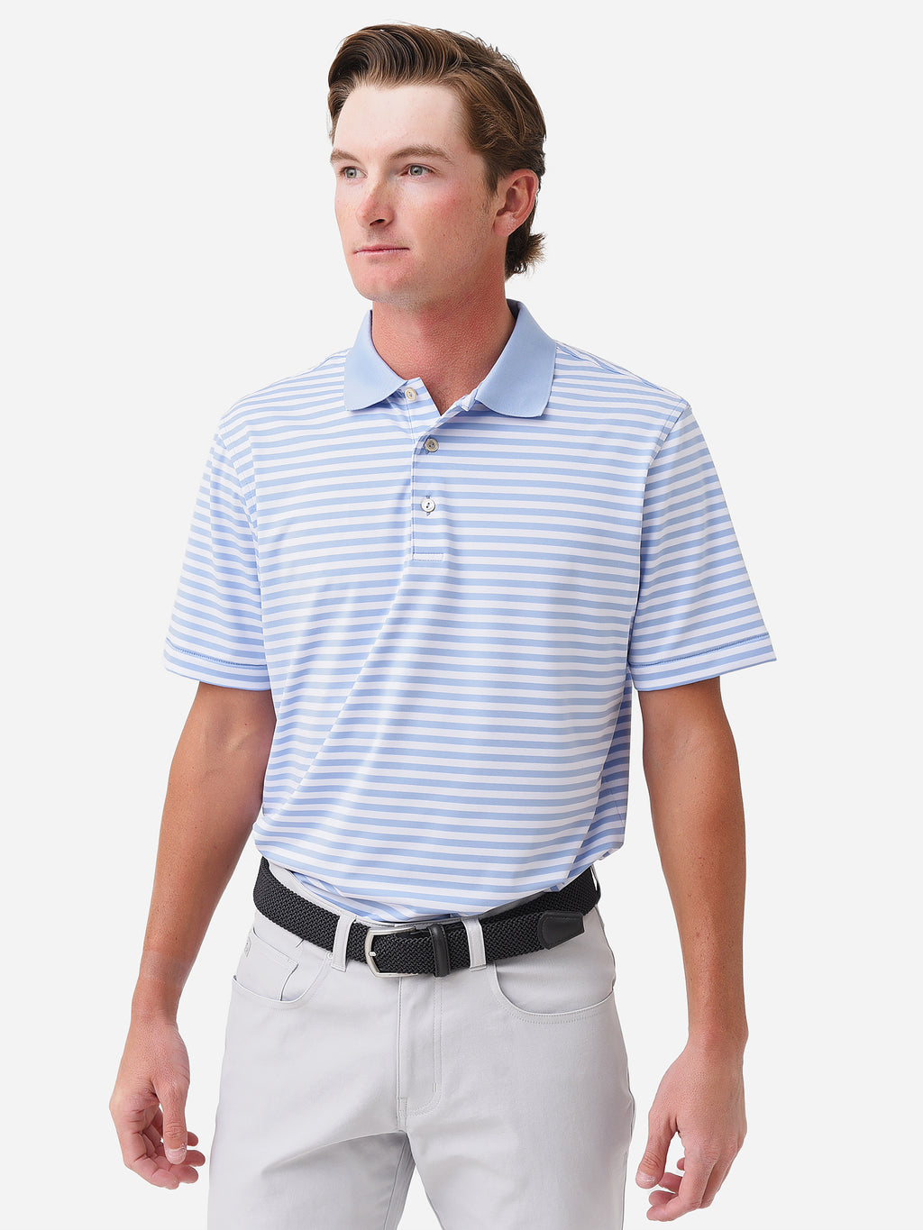 Peter Millar Crown Sport Men's Ramon Performance Jersey Polo - Saint Bernard