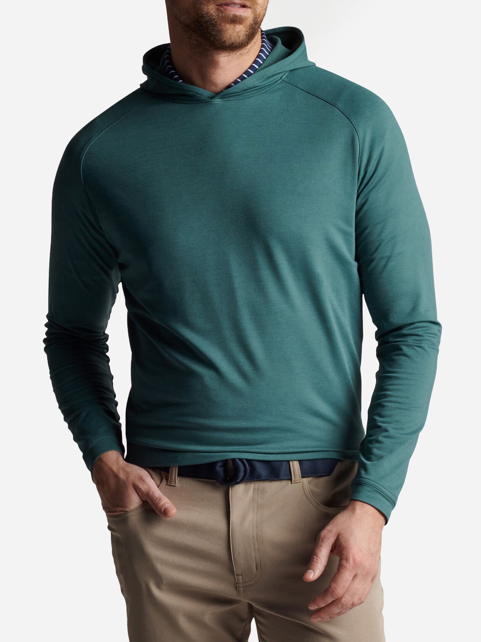 Peter Millar Crown Sport Men's Pine Performance Hoodie – saintbernard.com