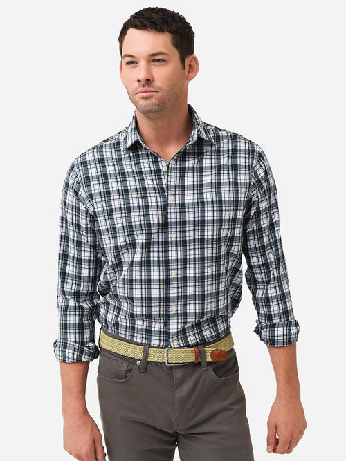 Peter Millar Crown Sport Men's Dorton Performance Poplin Sport Shirt