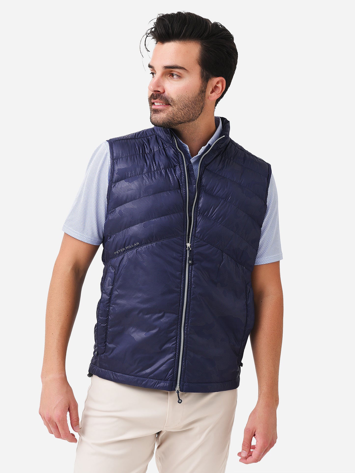 Peter Millar Crown Sport Men's All Course Camo Vest - Saint Bernard