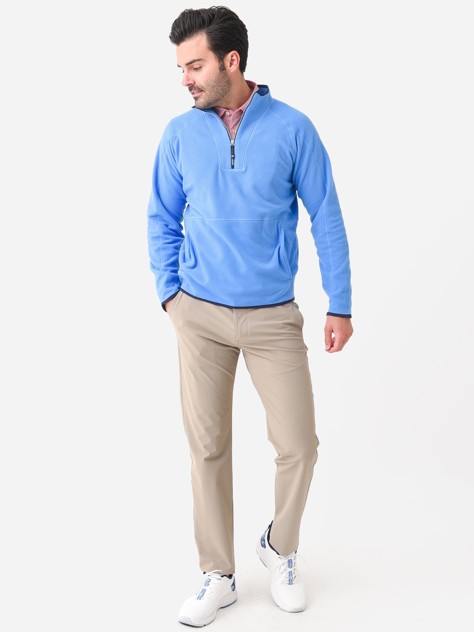 Peter Millar Crown Sport Men's Thermal Flow Microfleece Half-Zip