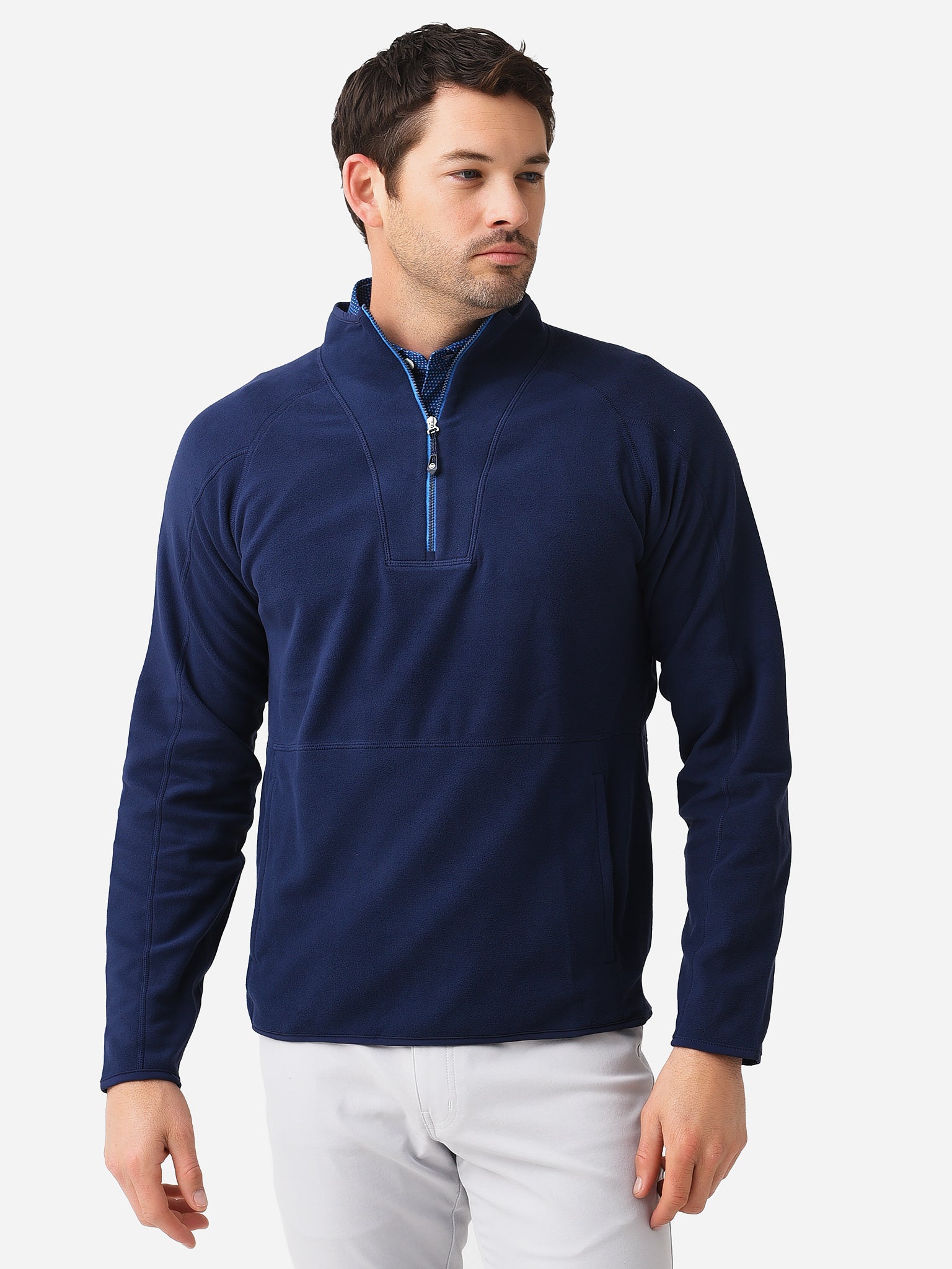 Peter Millar Crown Sport Men's Thermal Flow Microfleece Half-Zip - Saint Bernard