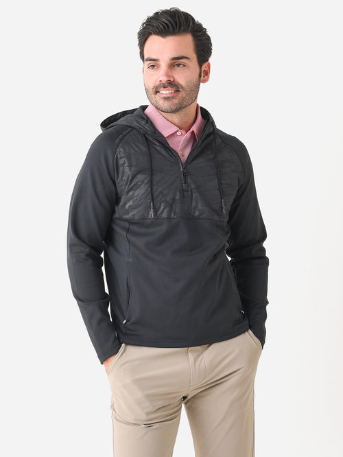 Peter Millar Crown Sport Men's Hyperlight Weld Camo Hybrid Half-Zip Hoodie