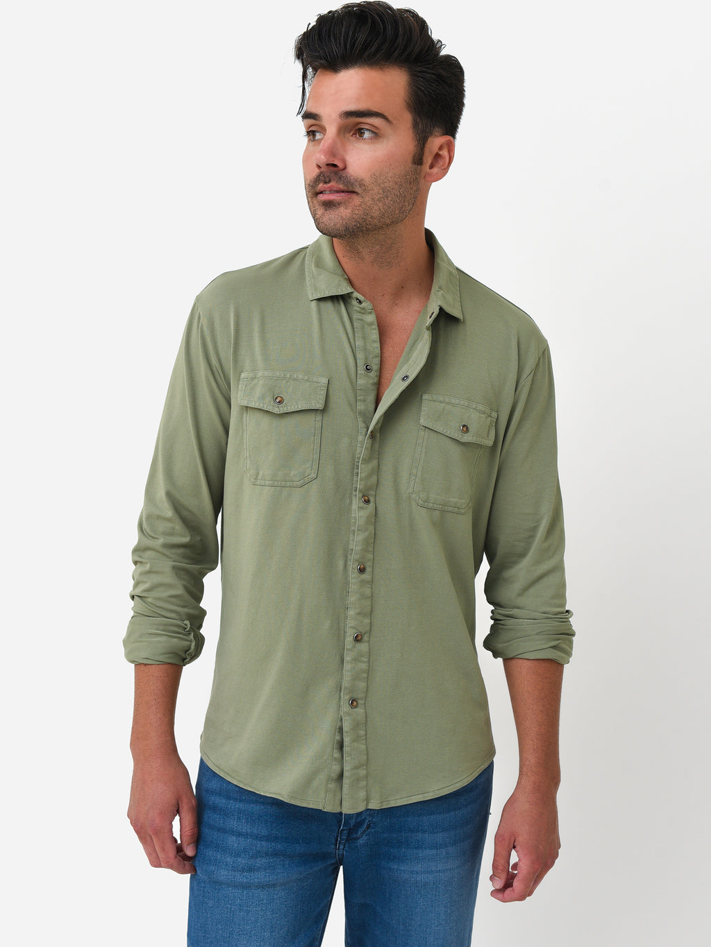 Peter Millar Crown Men's Lava Wash Jersey Shirt - Saint Bernard