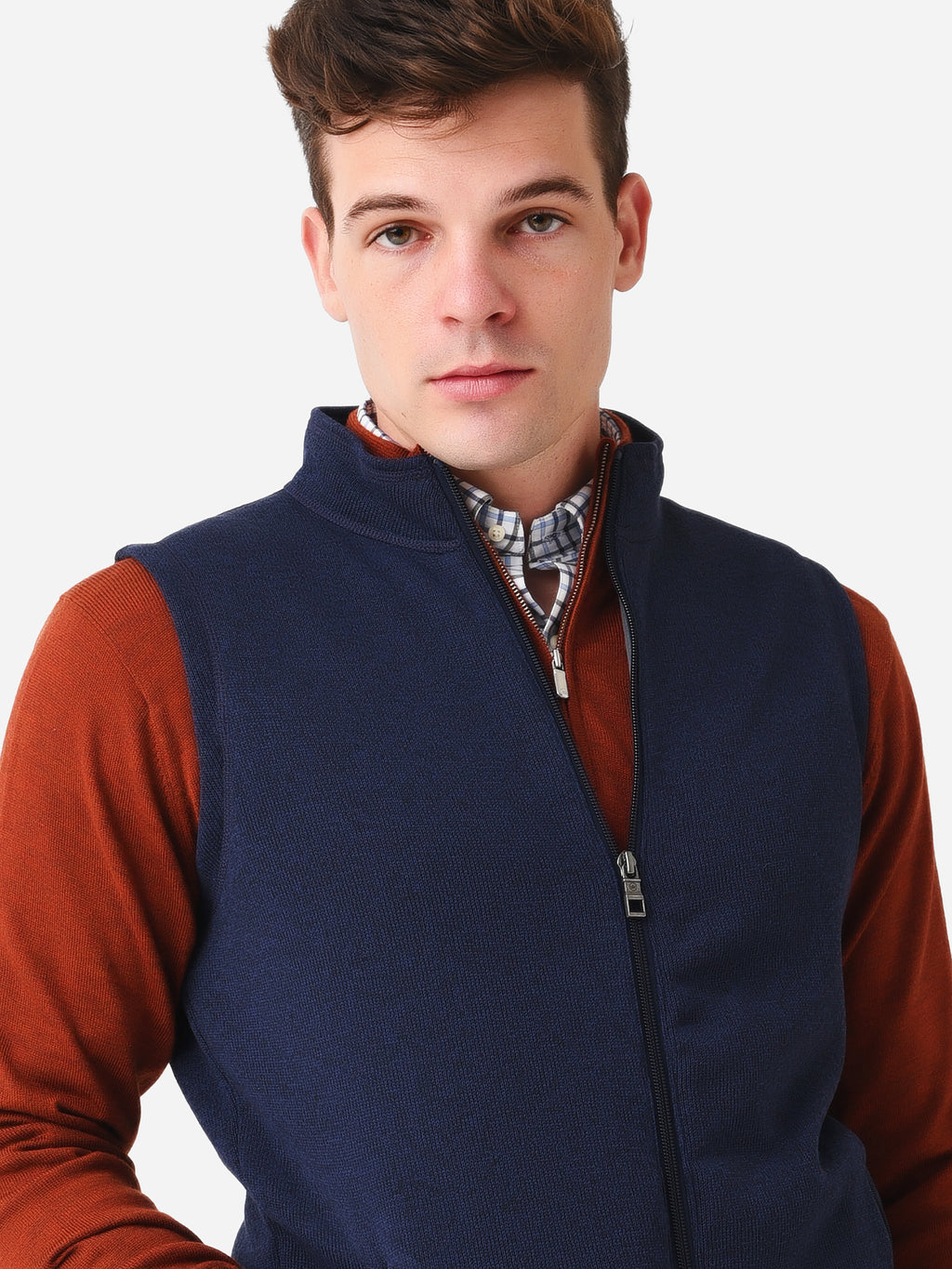Peter Millar Crown Men's Crown Sweater Fleece Vest - Saint Bernard