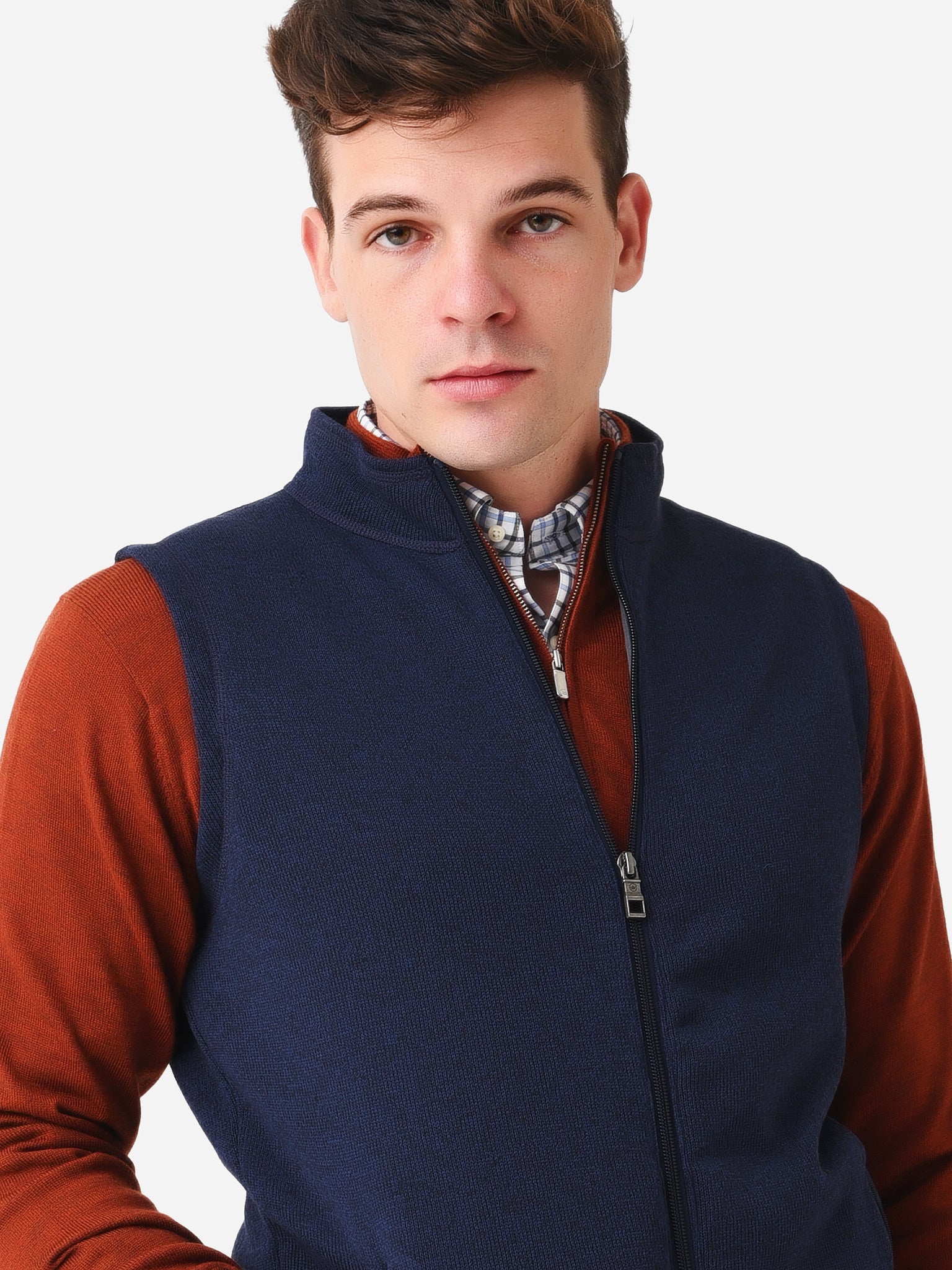 Peter Millar Crown Men's Crown Sweater Fleece Vest - Saint Bernard