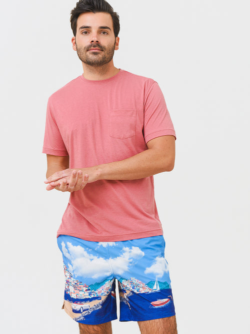 Peter Millar Men's Seaside Summer Soft Pocket Tee