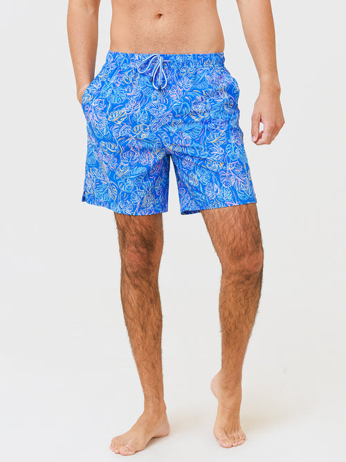 Peter Millar Seaside Men's Monstera Magic Swim Trunk