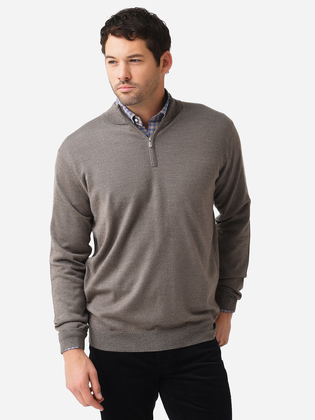 Peter Millar Crown Men's Autumn Crest Quarter-Zip - Saint Bernard