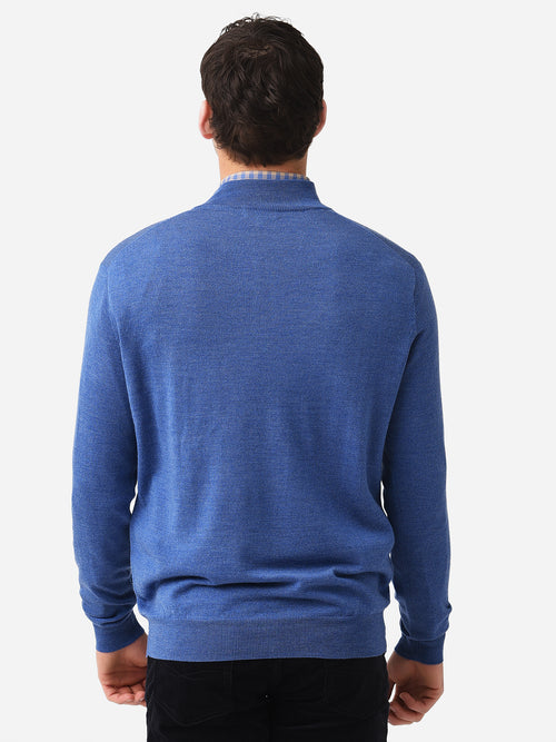 Peter Millar Crown Men's Autumn Crest Suede Trim Quarter-Zip