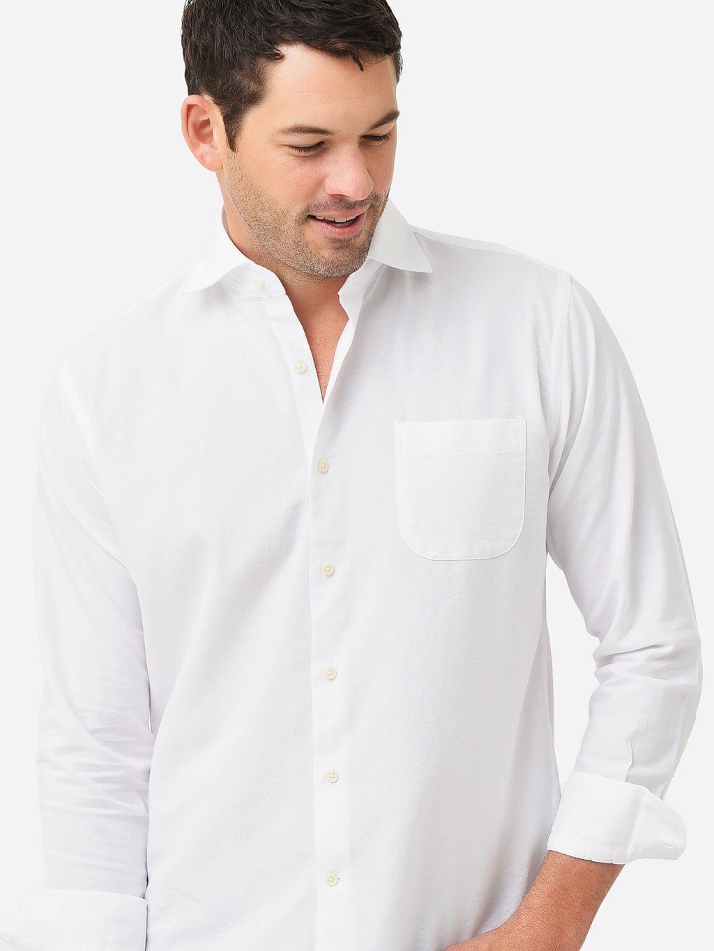 Peter Millar Crown Men's Hadley Oxford Cotton Sport Shirt - Saint Bernard