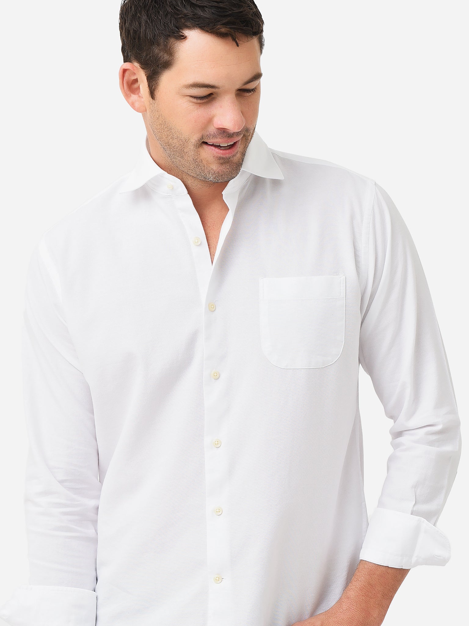 Peter Millar Crown Men's Hadley Oxford Cotton Sport Shirt - Saint Bernard