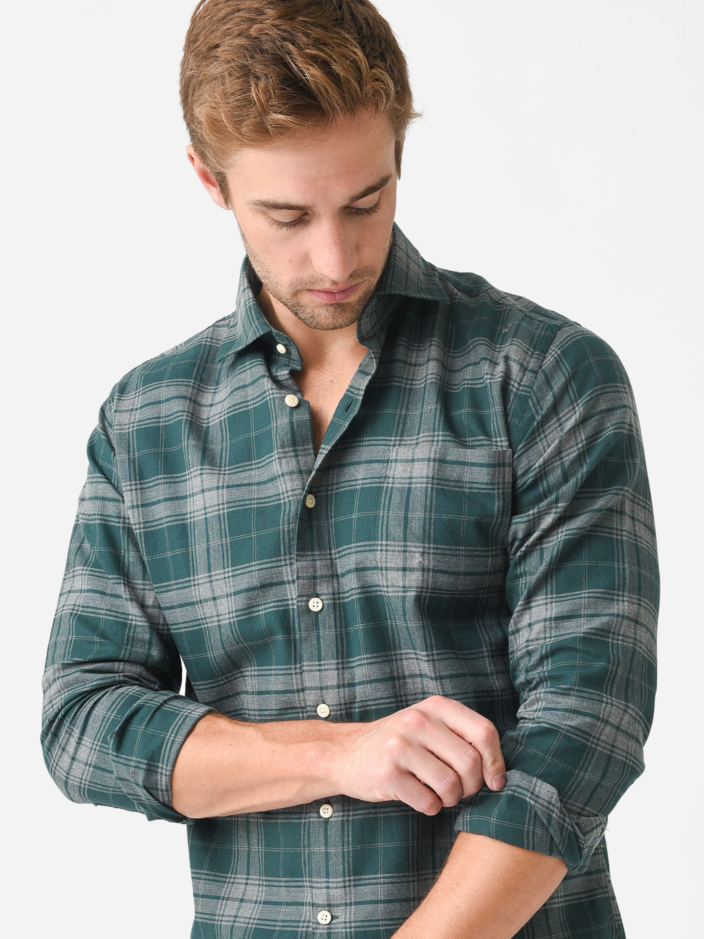 Peter Millar Crown Men's Bantry Autumn Soft Cotton Sport Shirt - Saint Bernard