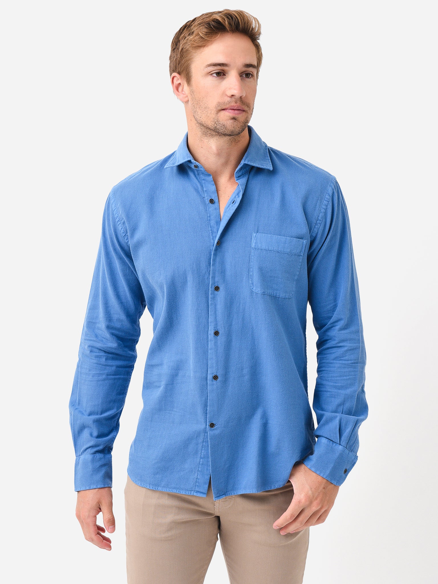 Peter Millar Crown Men's Mountainside Woven Sport Shirt - Saint Bernard