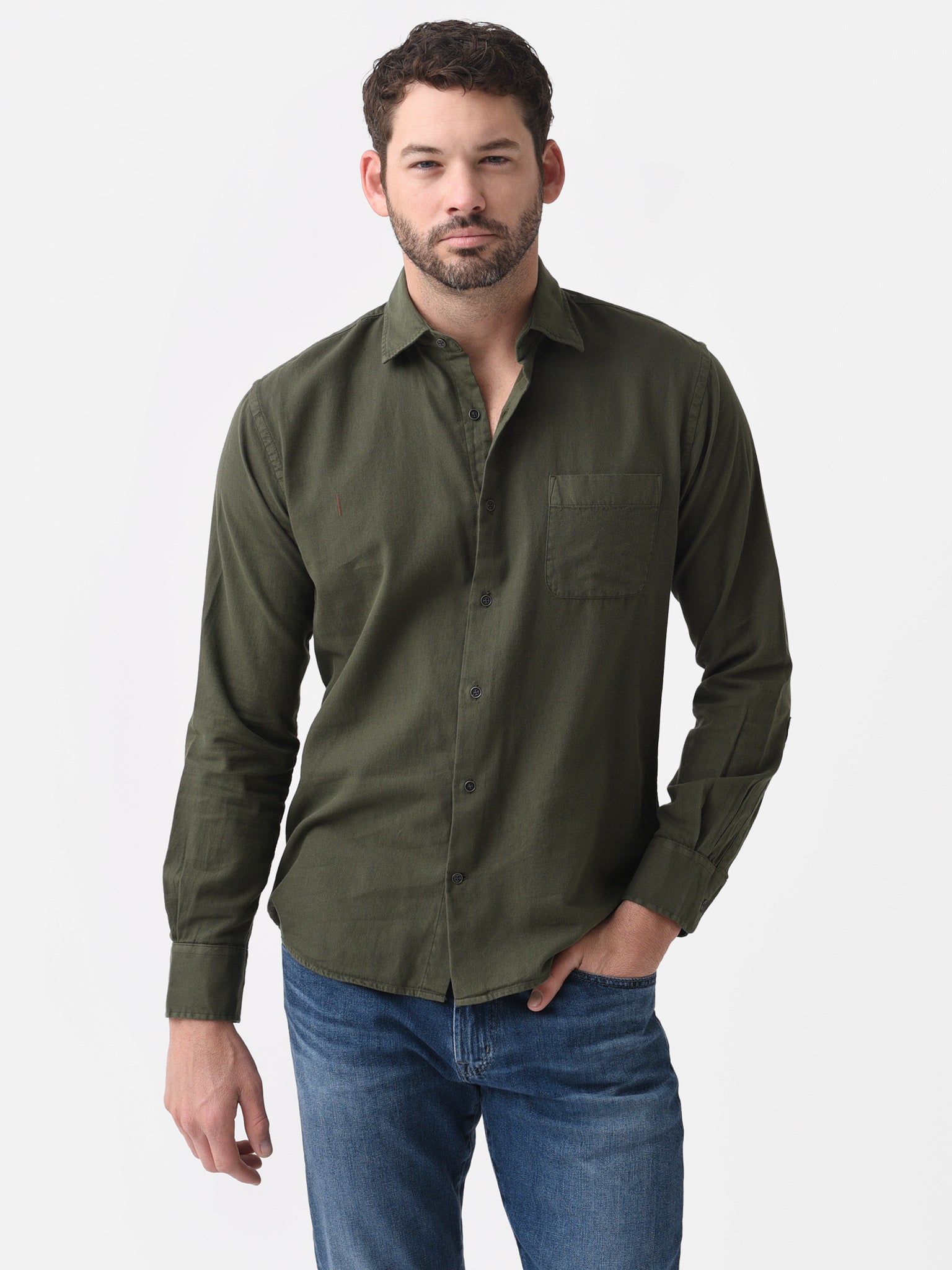 Peter Millar Crown Men's Mountainside Woven Sport Shirt - Saint Bernard