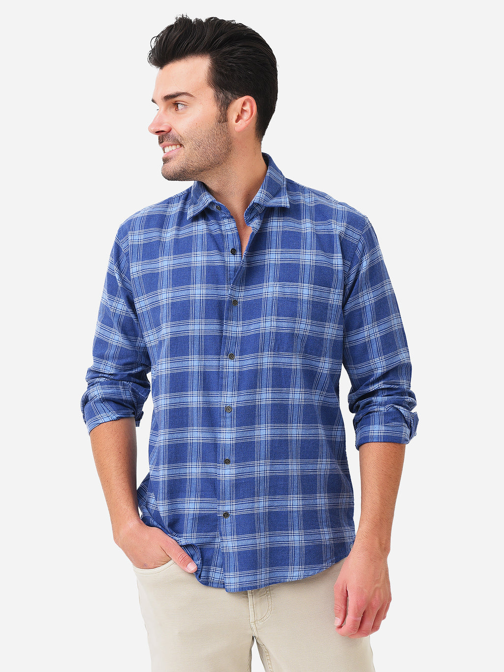 Peter Millar Crown Men's Hang Glider Cotton Sport Shirt - Saint Bernard