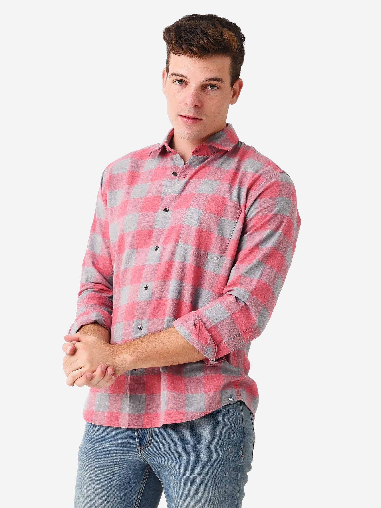 Peter Millar Crown Men's Cragmont Cotton Sport Shirt - Saint Bernard
