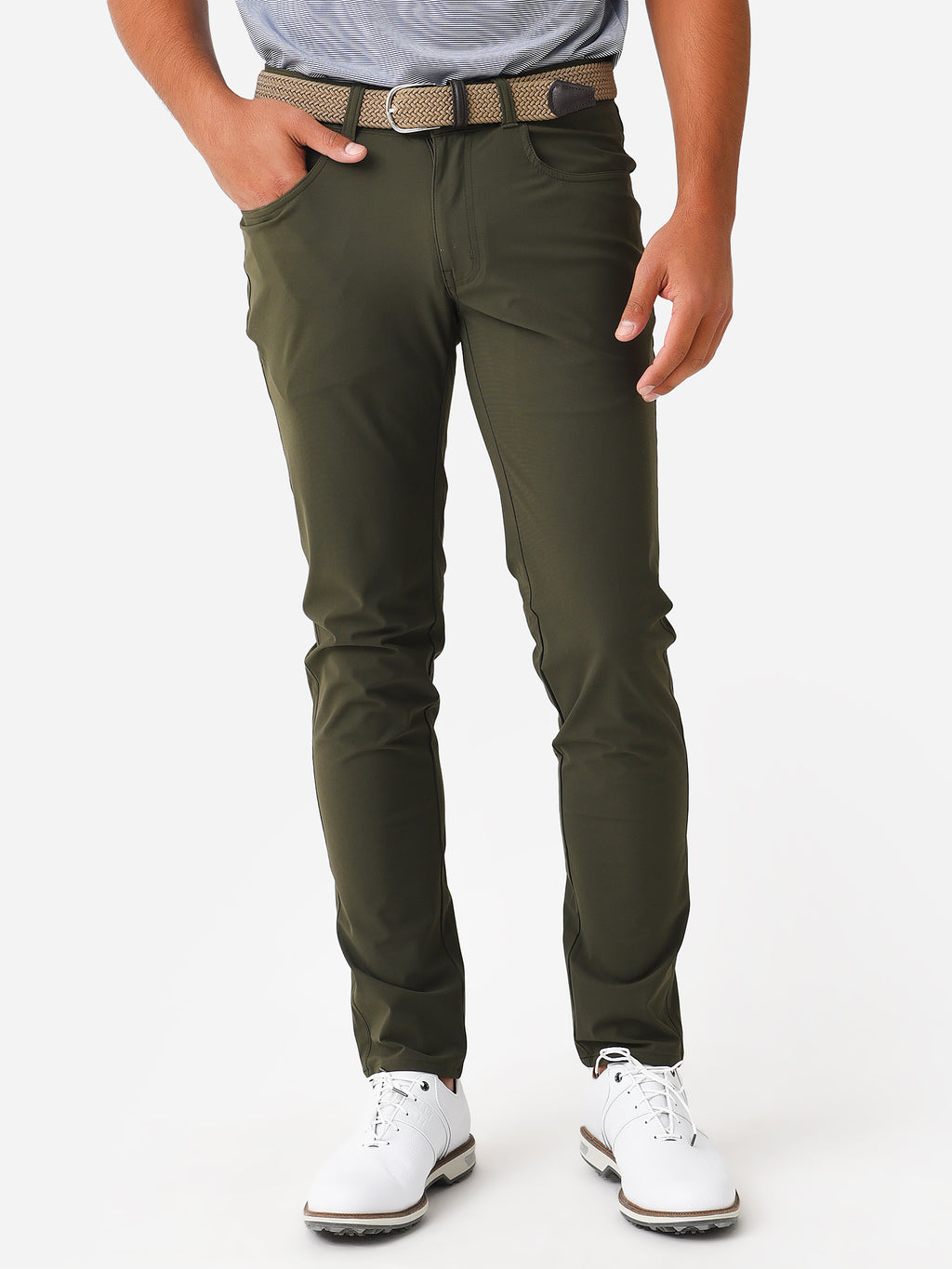 Peter Millar Crown Crafted Men's Bingham Performance Five-Pocket Pant - Saint Bernard