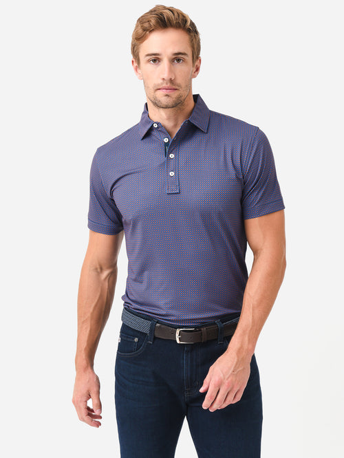 Peter Millar Crown Crafted Men's Andalusian Tile Performance Jersey Polo