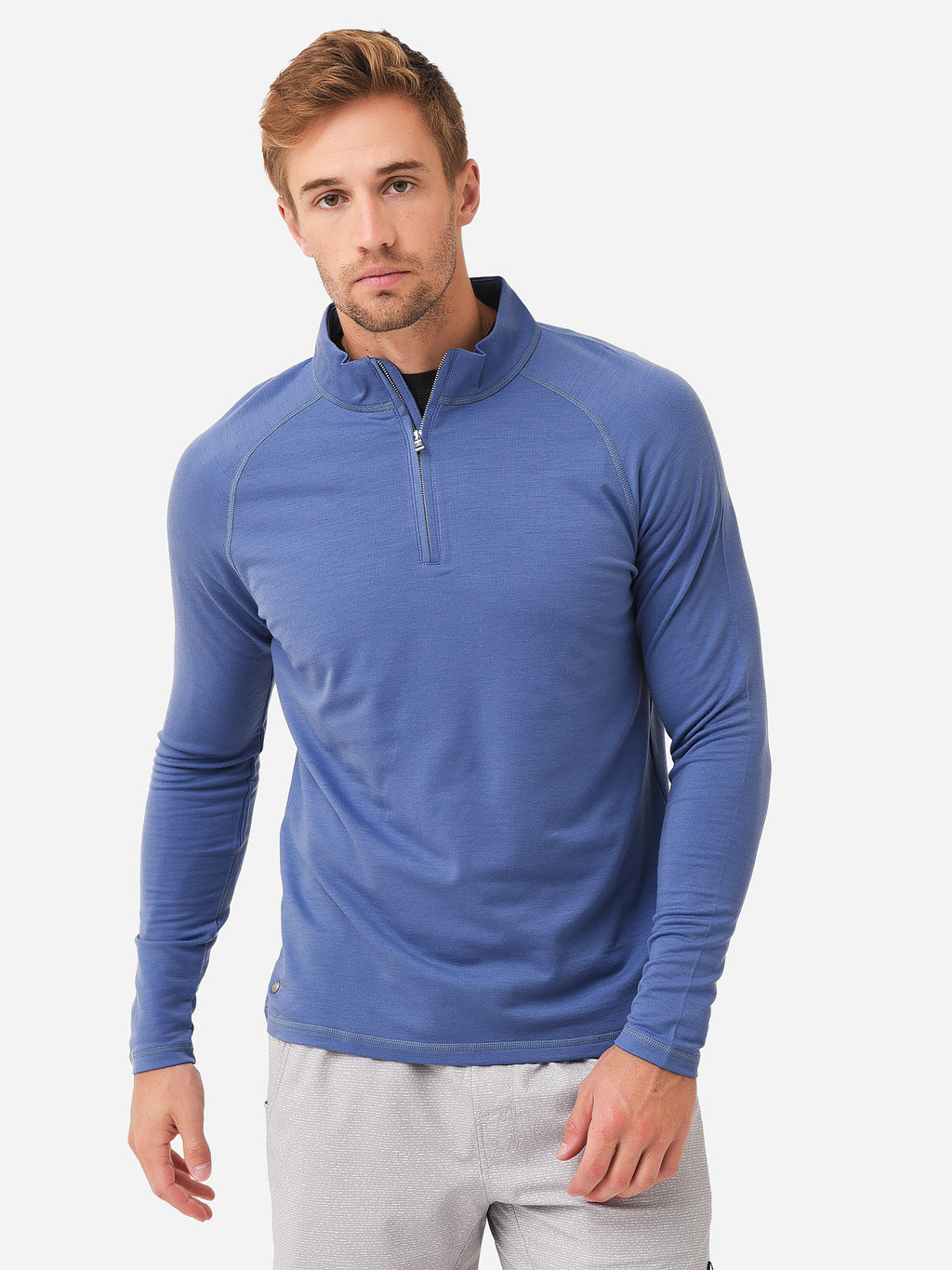 Peter Millar Crown Crafted Men's Excursionist Flex Pullover - Saint Bernard