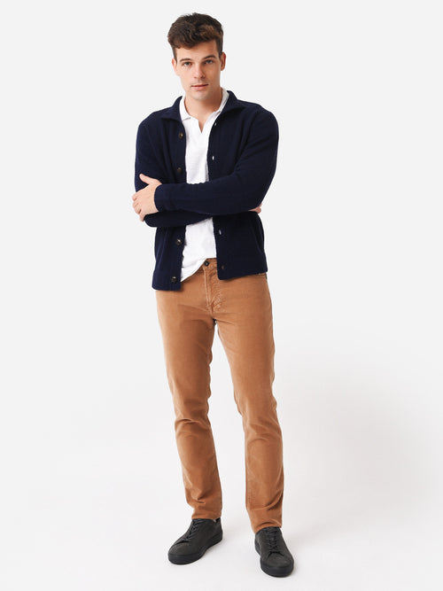 Peter Millar Crown Crafted Men's Snowcap Full Button Cardigan