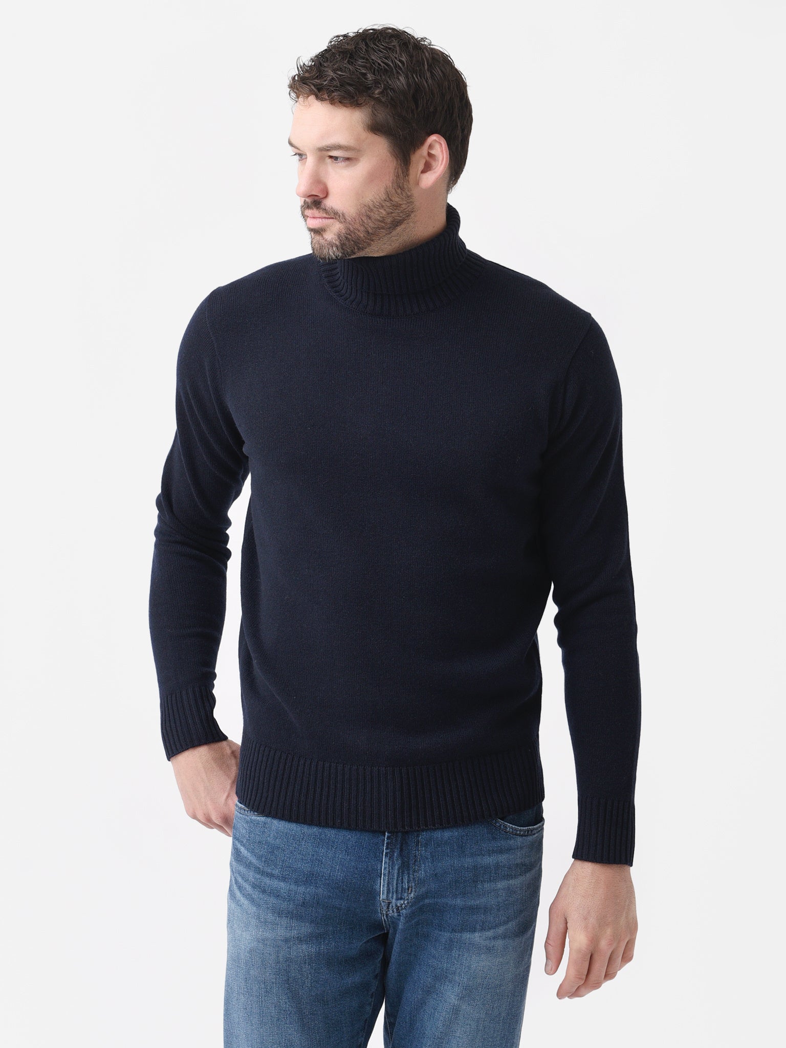 Peter Millar Crown Crafted Men's Alpine Turtleneck Sweater - Saint Bernard