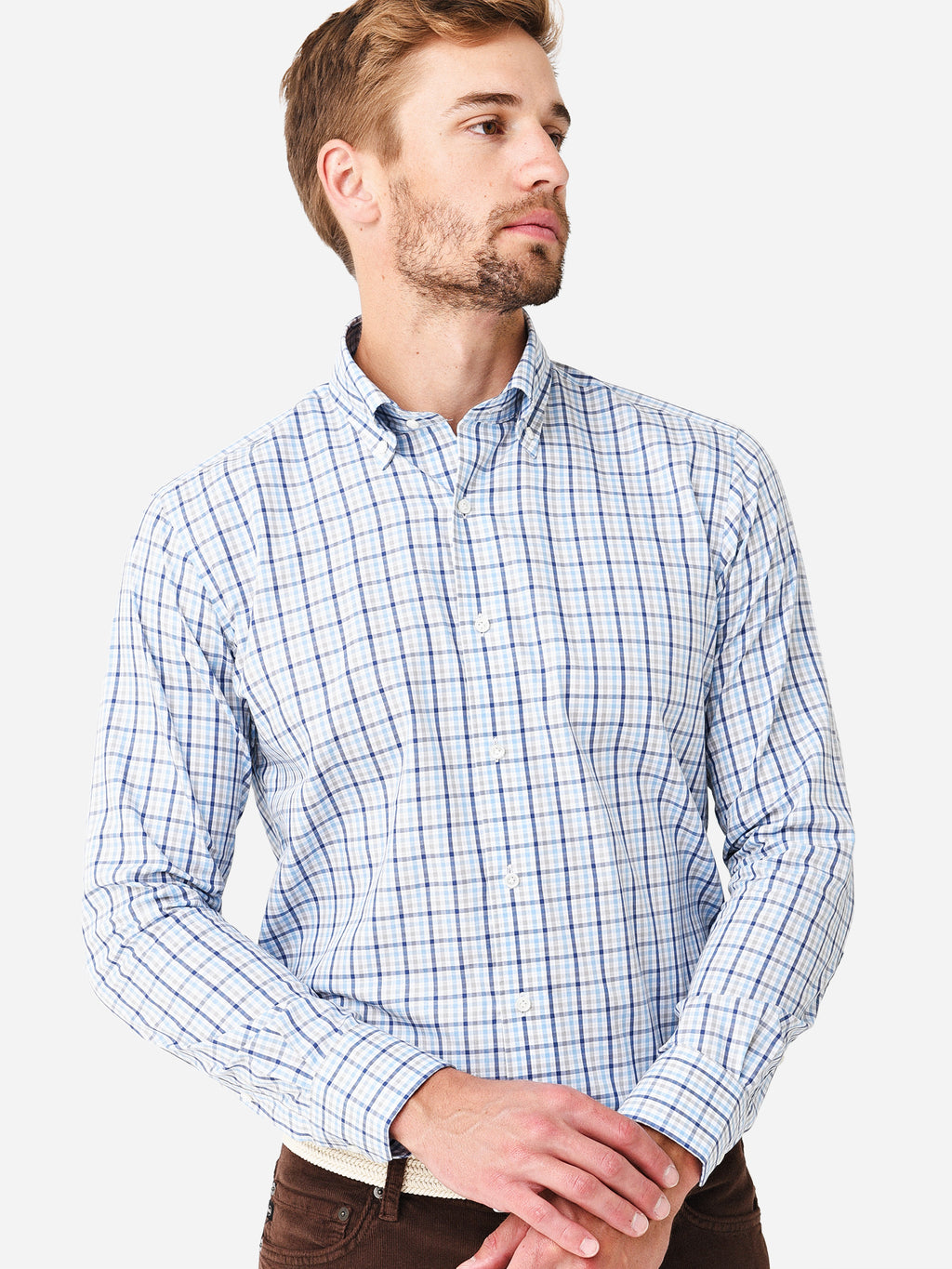 Peter Millar Collection Men's Jive Cotton Sport Shirt - Saint Bernard