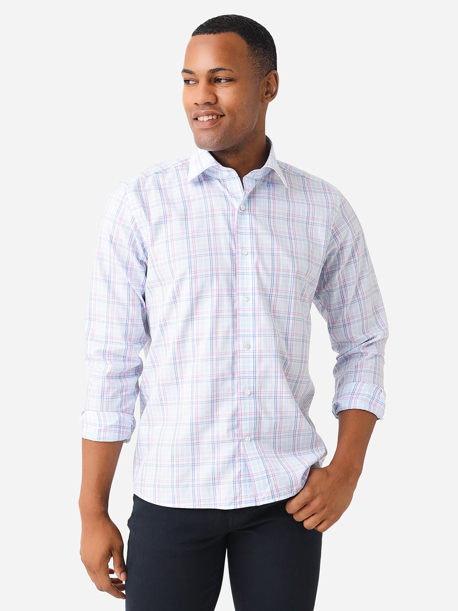 Peter Millar Crafted Men's Timbre Sport Shirt - Saint Bernard