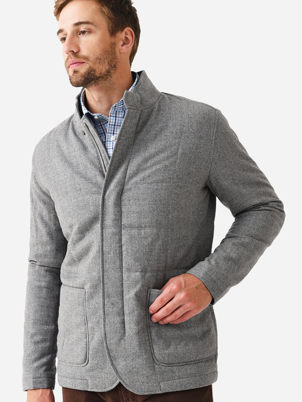 Peter Millar Crown Crafted Men's Alpine Wool Quilted Blazer - Saint Bernard