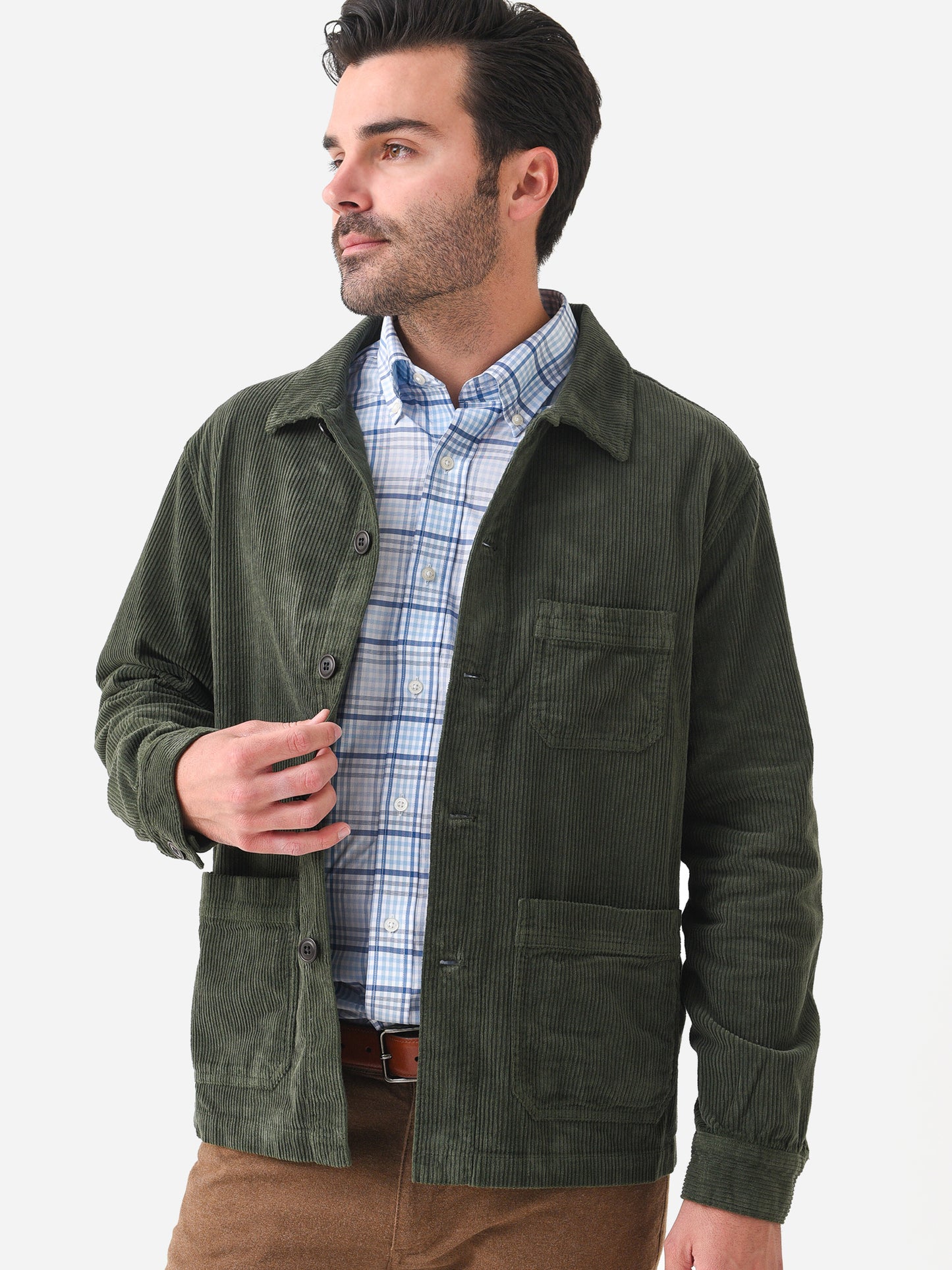 Peter Millar Crown Men's Corduroy Chore Coat - Saint Bernard