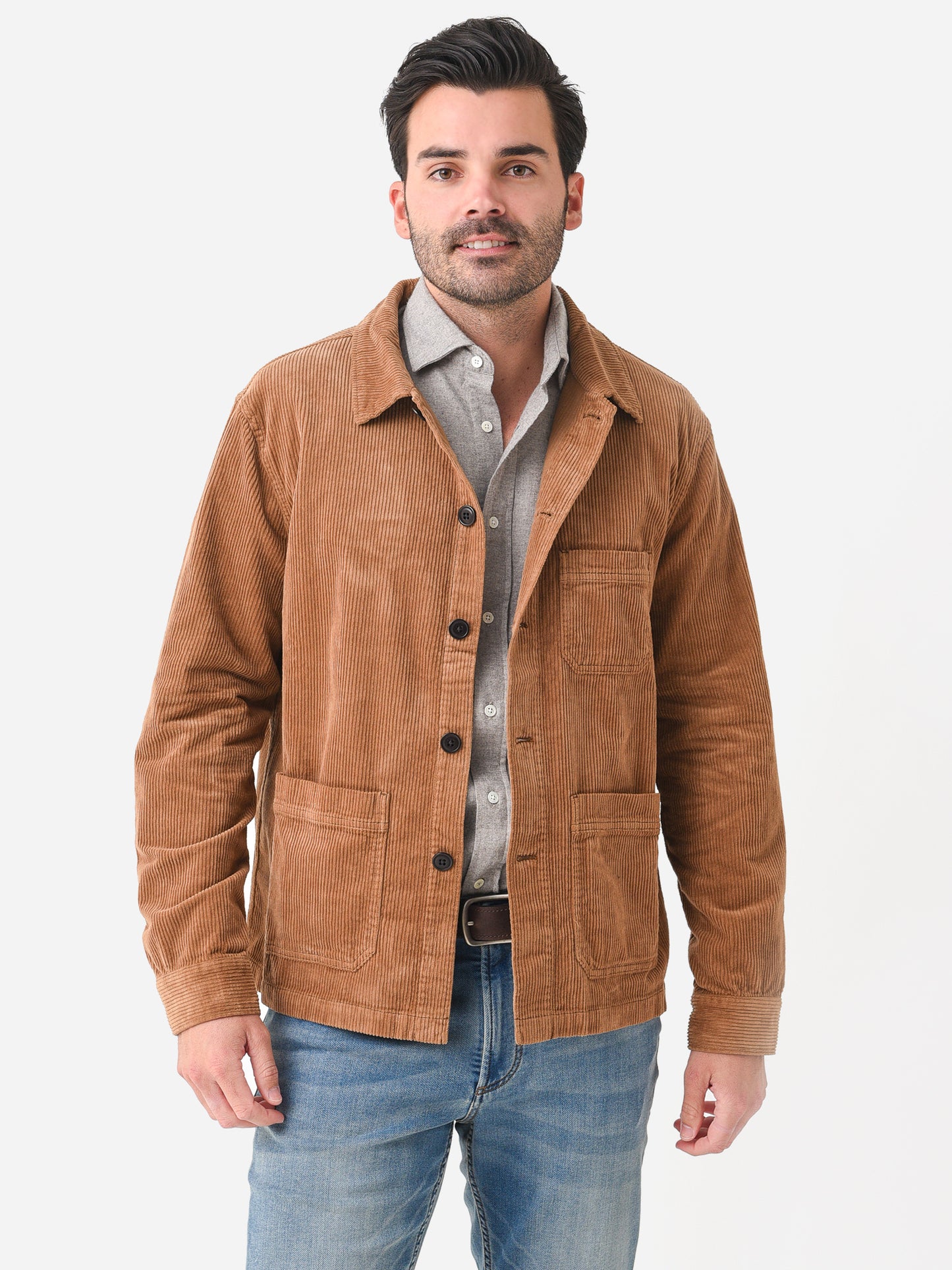 Peter Millar Crown Men's Corduroy Chore Coat - Saint Bernard