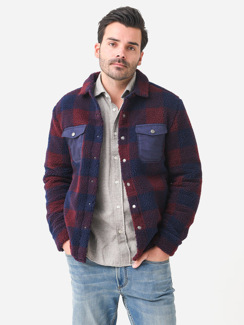 Peter Millar Crown Men's High Pile Sherpa Shirt Jacket