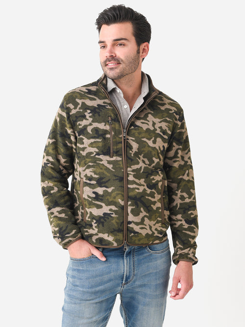 Peter Millar Crown Men's Micro Shearling Fleece Jacket