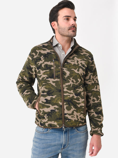 Peter Millar Crown Men's Micro Shearling Fleece Jacket