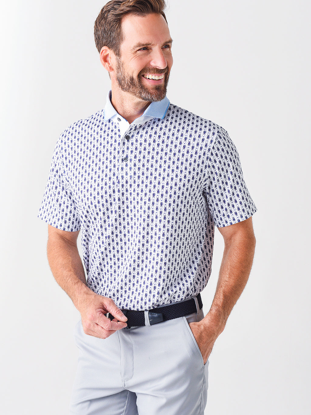 Greyson Men's Hearing Crickets Polo - Saint Bernard