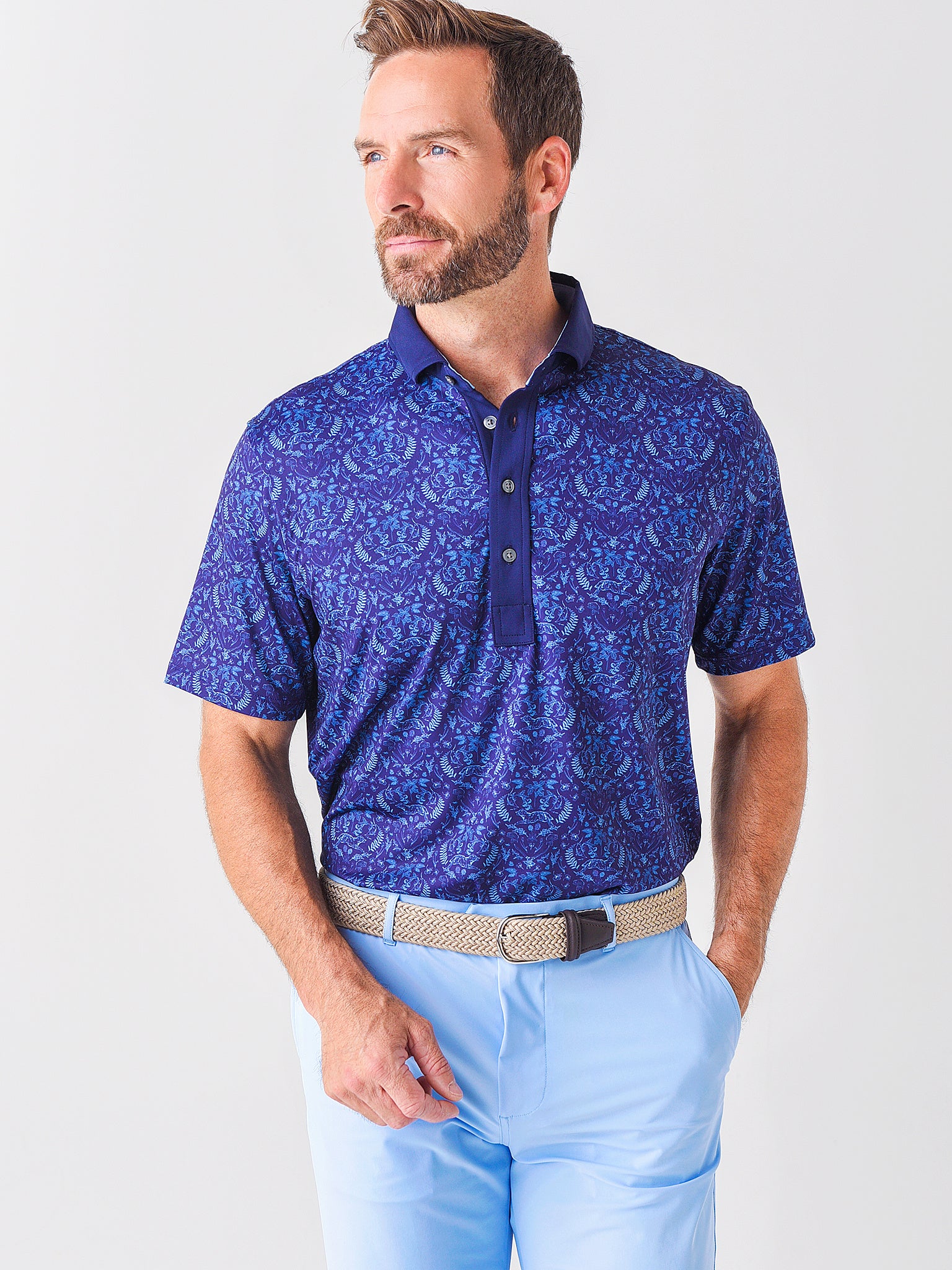 Greyson Men's Lake Curiosities Polo - Saint Bernard