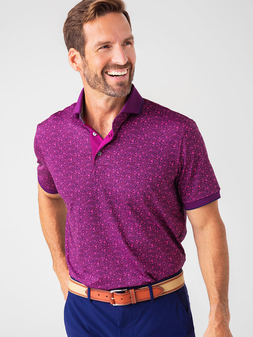 Greyson Men's Roses Polo
