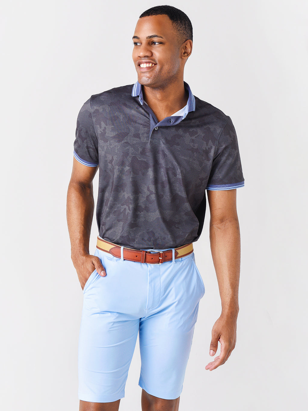 Greyson Men's Seville Camo Polo - Saint Bernard
