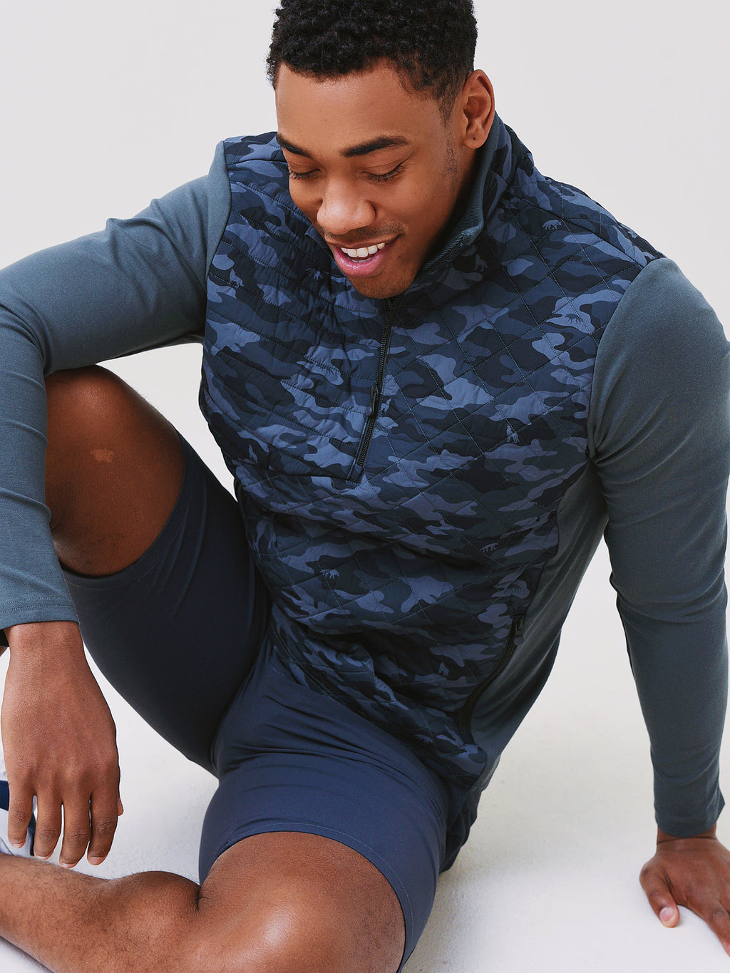 Greyson Men's Camoscape Yukon Half-Zip Jacket - Saint Bernard