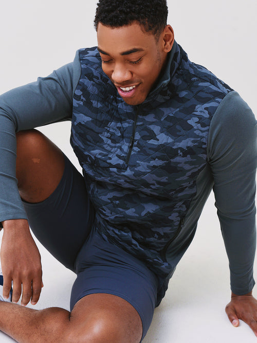Greyson Men's Camoscape Yukon Half-Zip Jacket
