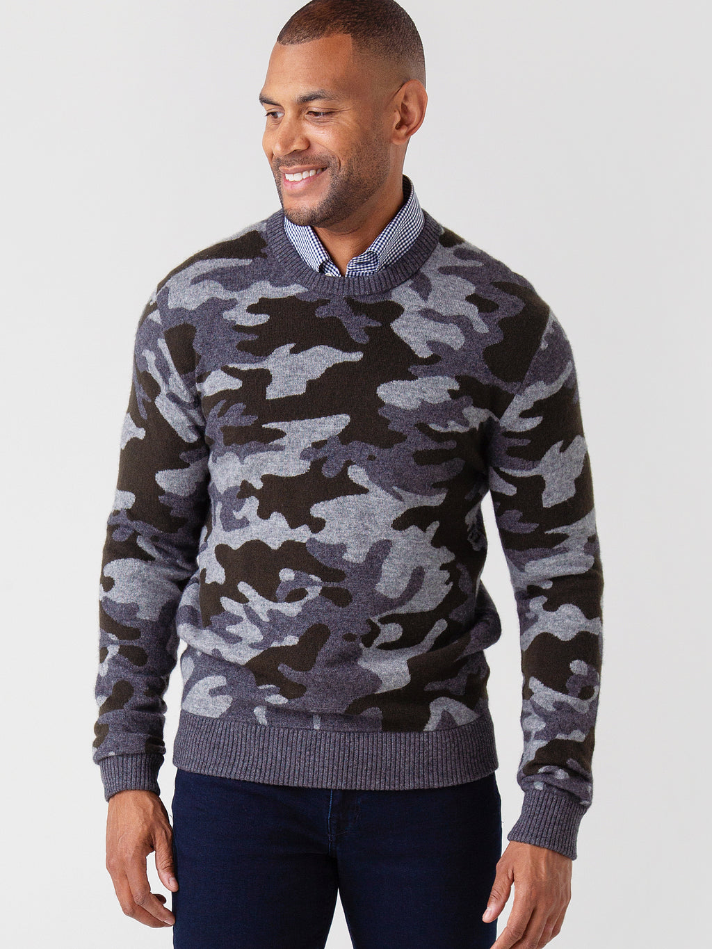 Greyson Men's Camowolf Crew Neck - Saint Bernard