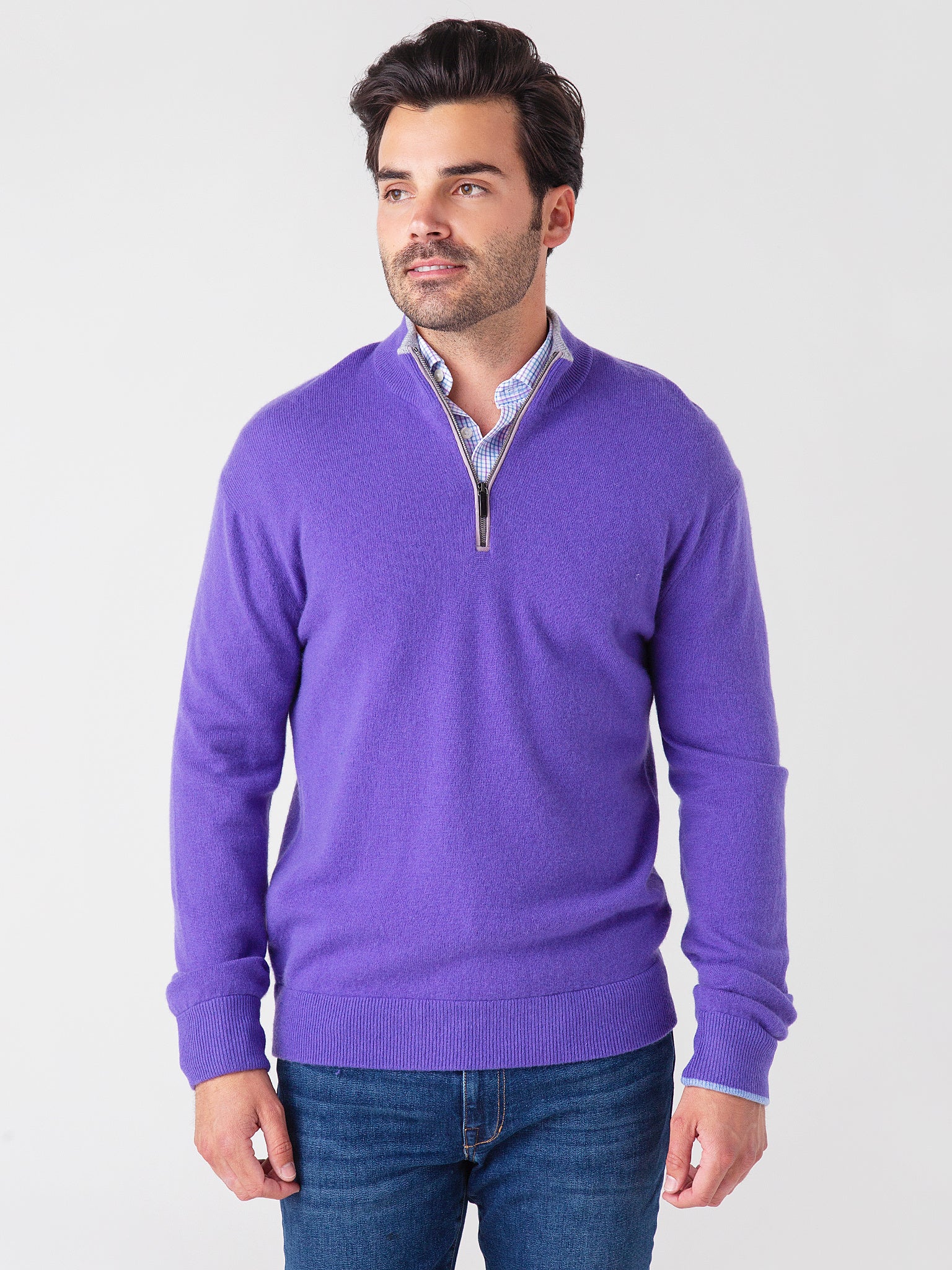 Greyson Men's Sebonack Quarter-Zip Golf Sweater - Saint Bernard