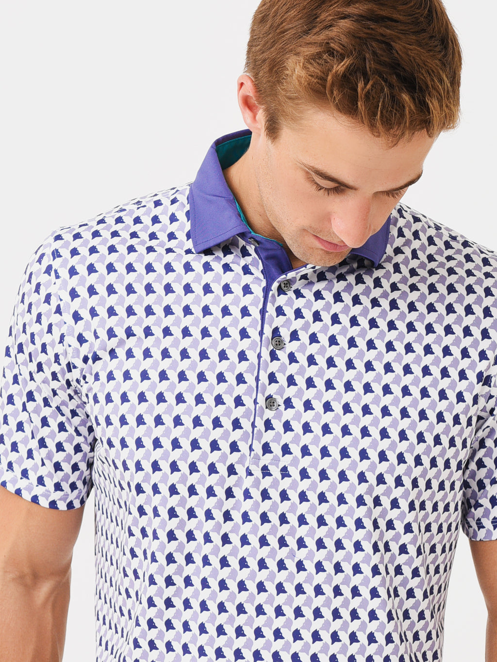 Greyson Men's Wolf Whisperer Polo - Saint Bernard
