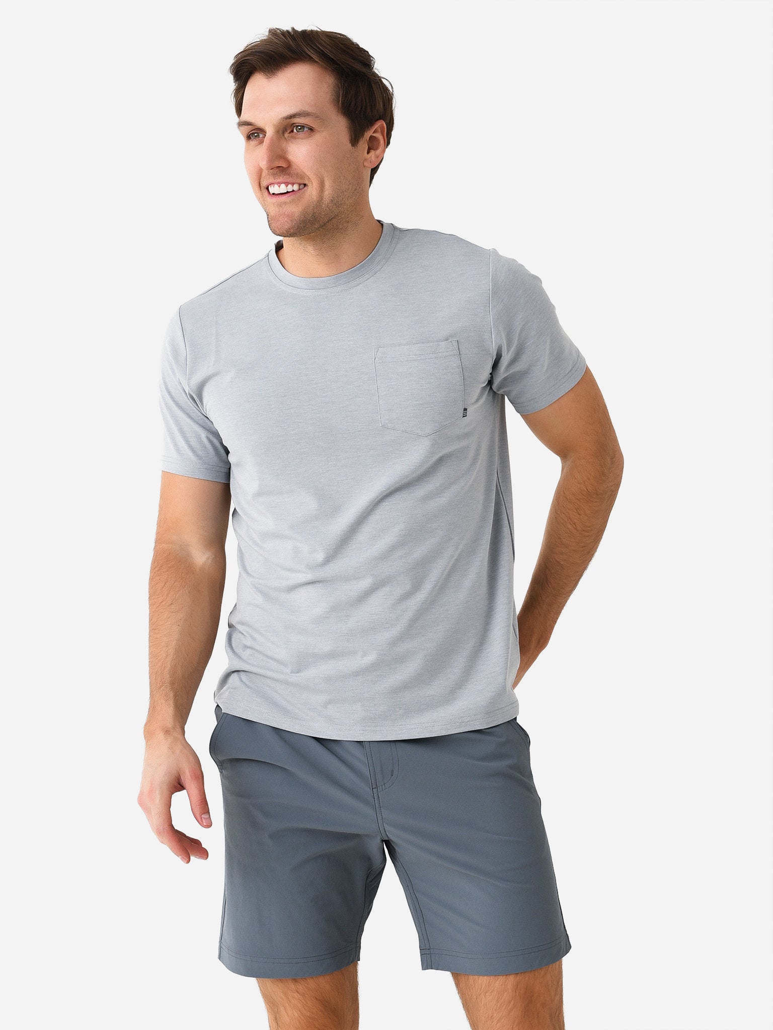 Free Fly Men's Bamboo Flex Pocket Tee - Saint Bernard