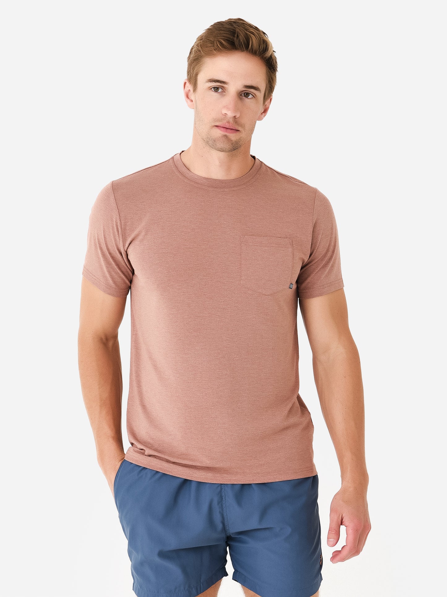 Free Fly Men's Bamboo Flex Pocket Tee - Saint Bernard