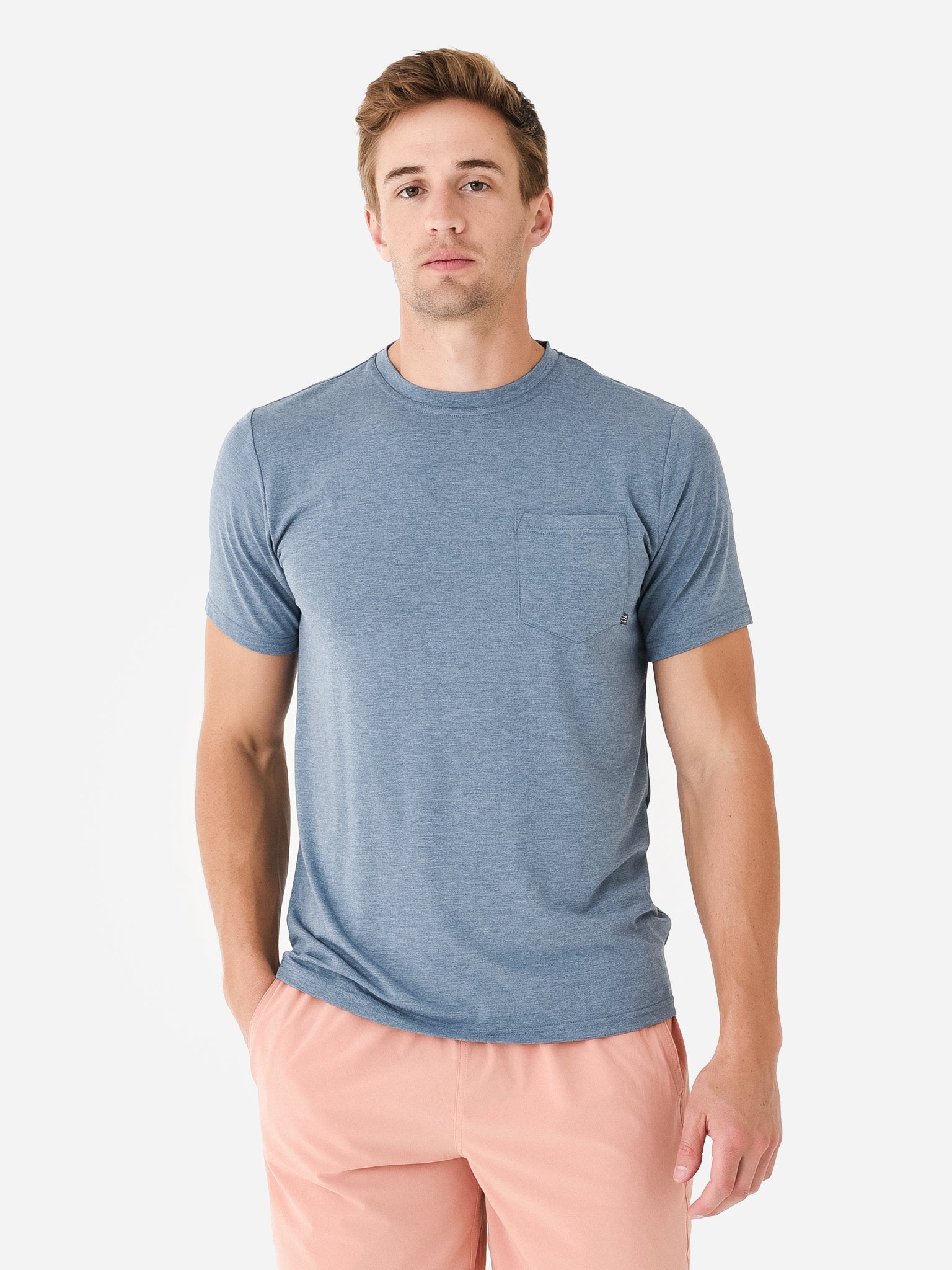 Free Fly Men's Bamboo Flex Pocket Tee - Saint Bernard