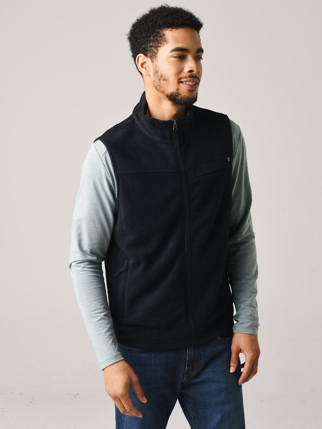 Free Fly Men's Bamboo Polar Fleece Vest - Saint Bernard